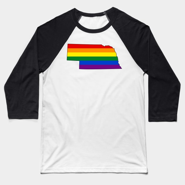 Nebraska Pride! Baseball T-Shirt by somekindofguru